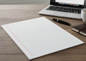 foglio a righe in word